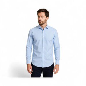 Denim & Flower By Ricky Singh Mens Shirt Blue Size